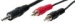 Audiokabel 3,5 mm Klinkenstecker Stereo/2x Cinch-St, 1,50 m