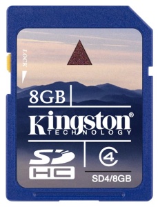 Kingston 8 GB Secure Digital Card SD4/8GB SDHC Klasse 4