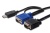 Digitus Original Zubehör KVM Kabel, USB, VGA, 1,8 m,