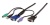 Digitus Original Zubehör KVM Kabel, USB, PS/2, VGA, 3 m,