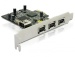 Delock PCI Express Karte FireWire A 3+1 Port