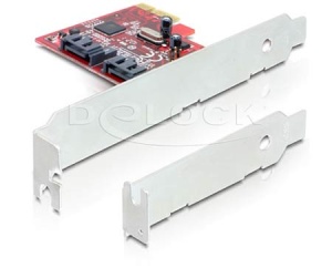 Delock PCI Express x1 Card auf 2x intern SATA 6Gb/s