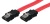 S-ATA 300 Kabel, 7pol, 0,5 m, mit Verriegelung