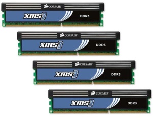 16 GB Kit DDR3-RAM, 1333 MHz, PC3-10666, Corsair XMS3