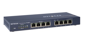 Netgear ProSafe 8-Port Switch mit Power over Ethernet FS108P