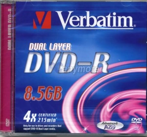 DVD-Rohling Verbatim DVD-R Dual Layer, 4fach, 8,5 GB