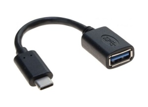 Exertis USB-C auf USB-A OTG Adapter USB 3.0, 0,10m , schwarz