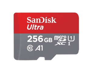 SanDisk Ultra microSDXC 256GB 100MB/s, UHS-I U1, A1,Class 10