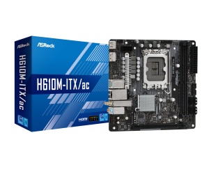ASRock H610M-ITX/ac, DDR4, Intel H610, Mini-ITX