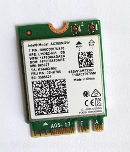 Intel Wi-Fi 6 AX200 ohne vPro, 2.4GHz/5GHz WLAN,