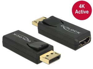 Delock Adapter Displayport 1.2 Stecker > HDMI Buchse 4K