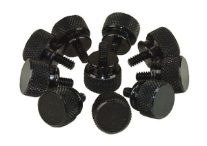 InLine Rändelschrauben schwarz für Gehäuse, 12mm, 10er Pack