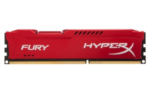 8 GB DDR3-RAM, 1600 MHz, Kingston HyperX Fury, red,