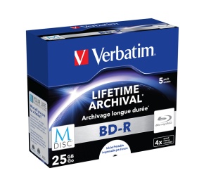 5er Pack Verbatim M-DISC BD-R  25 GB, printable
