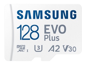 Samsung microSDXC EVO Plus 2021 128GB Kit, UHS-I U3, A2,