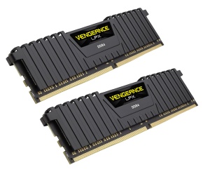 16GB Kit DDR4-RAM, 3000 MHz, Corsair Vengeance LPX schwarz