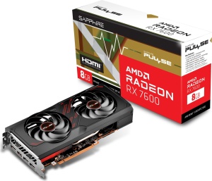 Sapphire Pulse Radeon RX 7600 OC, 8GB GDDR6,