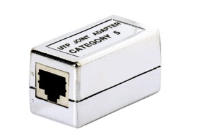 Modularadapter RJ45-Bu/RJ45-Bu, 1:1 belegt, Cat. 5,