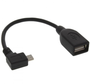 InLine Micro-USB OTG Adapterkabel, Micro-B Stecker gewinkelt