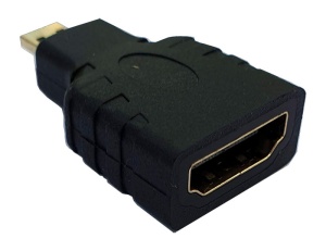 Adapter Micro HDMI - HDMI, HDMI Buchse - Micro HDMI Stecker,