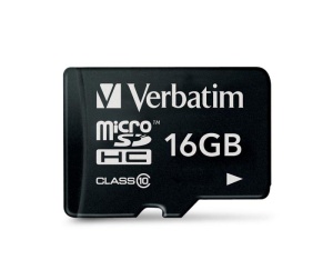 Verbatim MicroSDHC 16 GB Class 10