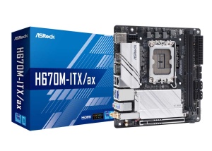 ASRock H670M-ITX/ax, DDR4, Intel H670, Mini-ITX