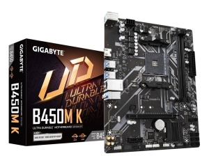 Gigabyte B450M K, AM4, AMD B450, µATX