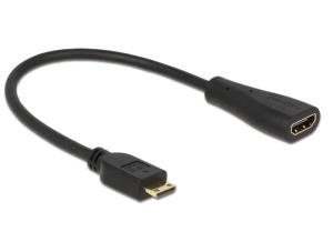 Delock Kabel High Speed HDMI mit Ethernet - mini C Stecker >