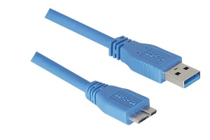 Micro USB 3.0 Kabel, USB St. A / USB 3.0 Micro St. B, 1,0 m
