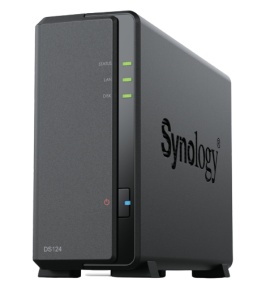 Synology DS124 NAS, 2x USB 3.0, Gigabit-LAN,