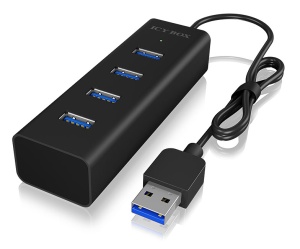 RaidSonic Icy Box IB-HUB1409-U3 USB-Hub, 4x USB-A 3.0