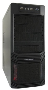 LC-Power Midi Tower PRO-925B - ATX Pro-Line, schwarz, ATX