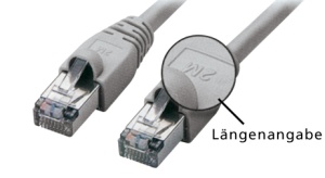 Cross over Patchkabel Twisted Pair S-STP  Cat. 6, 5,0 m