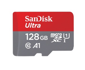 SanDisk Ultra microSDXC 128GB 140MB/s, UHS-I U1, A1,Class 10