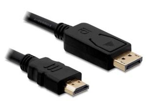 Delock Kabel Displayport auf HDMI St/St Goldkontakte, 1,0 m