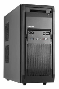 Chieftec Midi Tower Libra Serie LF-02B, schwarz