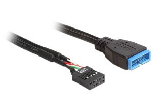 Delock Kabel USB 2.0 Pin Header Buchse > USB 3.0 Pin Header