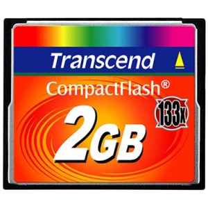 Transcend 2 GB Compact Flash Card 133x TS2GCF133