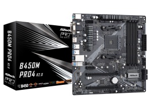 ASRock B450M Pro4 R2.0, AM4, AMD B450, µATX