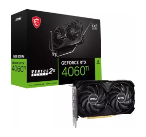 MSI GeForce RTX 4060 Ti Ventus 2X Black 16G OC, 16GB GDDR6,