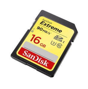 SanDisk Extreme HD Video SDHC 16GB 90MB/s, UHS-I U3, Class10