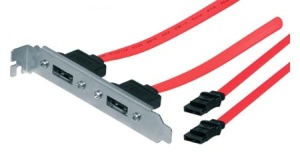 Delock eSATA Slotadapter, 2 Port