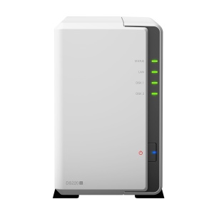 Synology DS220J NAS, 2x USB 3.0, Gigabit-LAN,