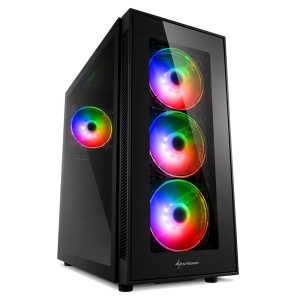 Sharkoon Midi-Tower TG5 Pro RGB, Glasfenster, Lüfter LED RGB