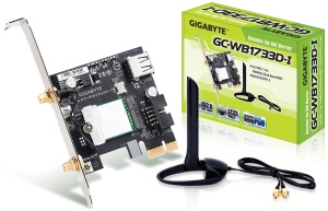 Gigabyte GC-WB1733D-I, PCIe x1, 1733 MBit, 2.4GHz/5GHz,