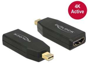 Delock Adapter mini Displayport 1.2 Stecker > HDMI Buchse 4K