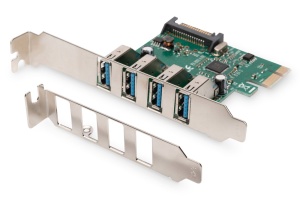 Digitus DS-30221-1, 4x USB-A 3.0, PCIe 2.0 x1