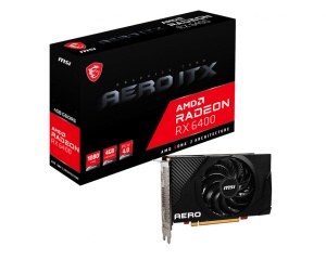 MSI Radeon RX 6400 Aero ITX 4G, 4GB GDDR6, HDMI, DP