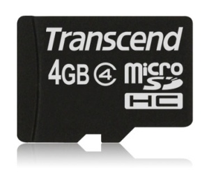 Transcend MicroSDHC 4 GB Class 4