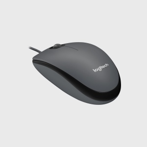 Logitech M100 Refresh 2022 Optical Mouse grau, USB